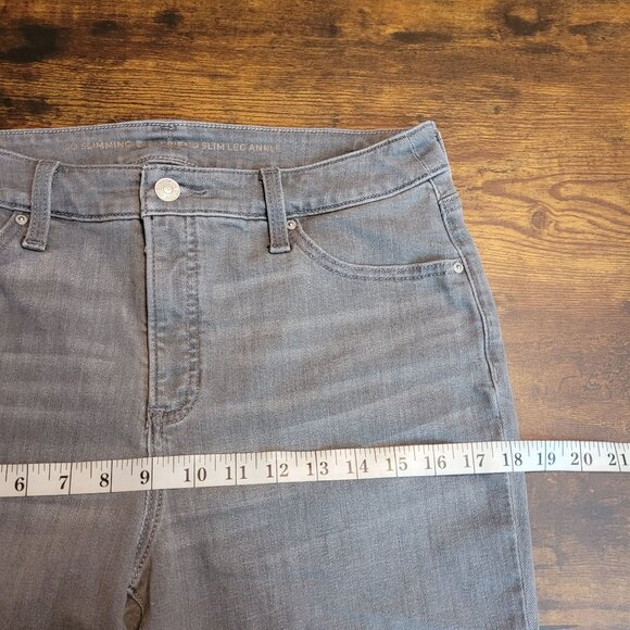 Chico's Jeans Women 8 R So Slimming Girlfriend Slim Ankle Mid Rise Tummy Control - Picture 8 of 12
